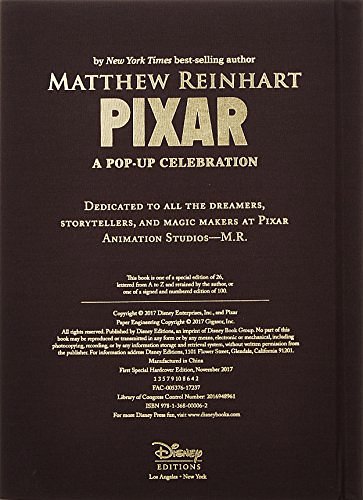 Cover Art for 9781368000062, Disney*pixar (Limited Edition)A Pop-Up Celebration by Matthew Reinhart