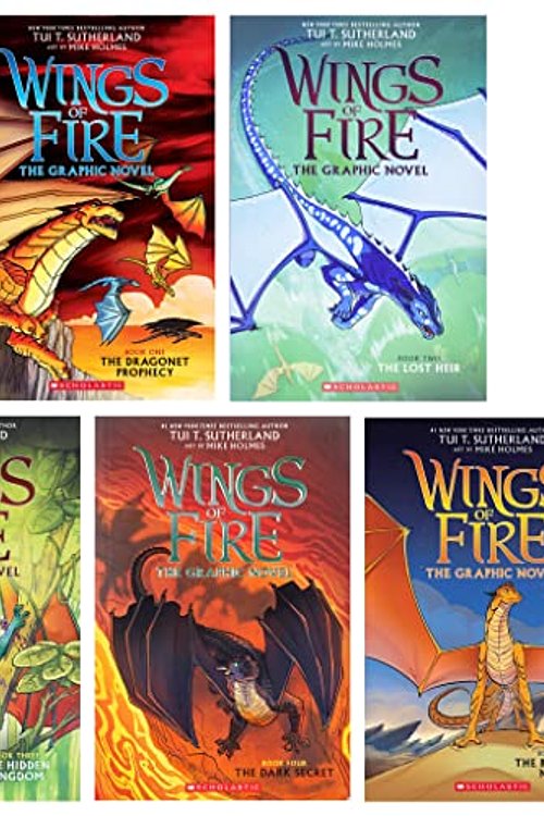 Cover Art for 9789124372187, Wings of Fire The Graphic Novels 5 Books Collection Set (The Dragonet Prophecy, The Lost Heir, The Hidden Kingdom, The Dark Secret & The Brightest Night) by Tui T. Sutherland