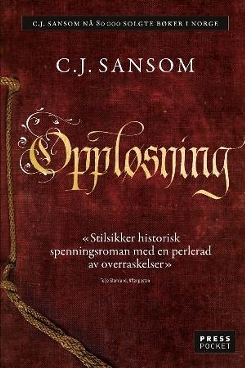 Cover Art for 9788275473538, Oppløsning by C.J. Sansom