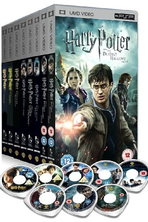 Cover Art for 5055605903145, The Harry Potter 1 - 8 Complete Sony PSP UMD Movie Collection: Philosphers Stone, Chamber of Secrets, Goblet of Fire, Prisoner of Azkaban, Order of the Phoenix, Half Blood Prince, Deathly Hallows Part 1, Deathly Hallows Part 2 + Extras + Featurettes etc by Unknown