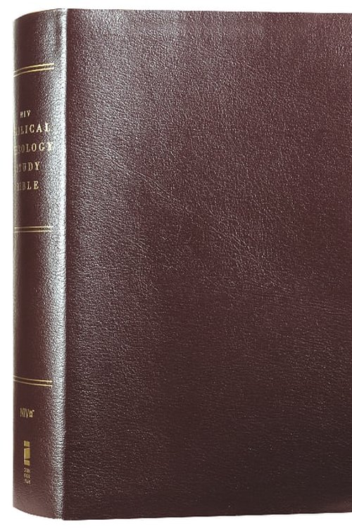 Cover Art for 9780310450559, Holy Bible: New International Version, Biblical Theology Study Bible, Burgundy, Bonded Leather, Comfort Print; Follow Gods Redemptive Plan As It Unfolds Throughout Scripture by Zondervan