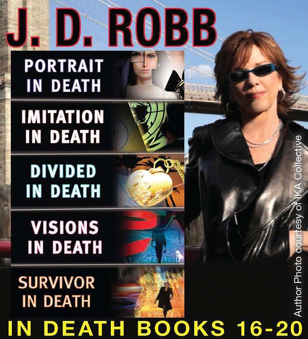 8 editions of J. D. Robb in Death Collection Books 16-20: Portrait in Death, Imitation in Death, Divided in Death, Visions in Death, Survivor in Death by J. D. Robb