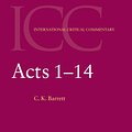 Cover Art for 9780567083852, Acts V1 (ICCS) by C. K. Barrett