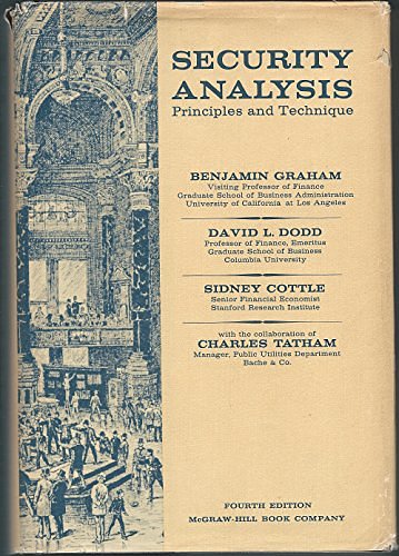 Cover Art for 9780070239579, Security Analysis by Benjamin Graham