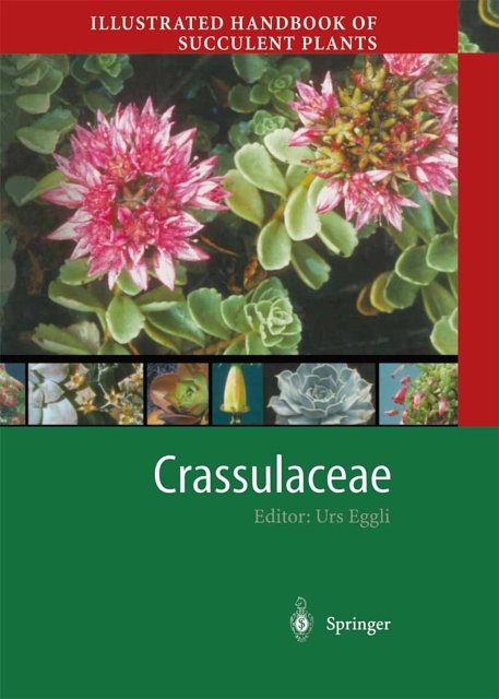 Cover Art for 9783642626296, Illustrated Handbook of Succulent Plants: Crassulaceae by Urs Eggli