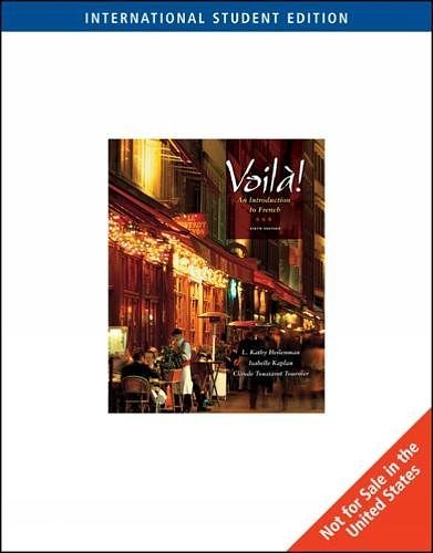 Cover Art for 9780495797609, Voila! by Toussaint Tournier, Claude, Kaplan, Isabelle, Heilenman, L. Kathy