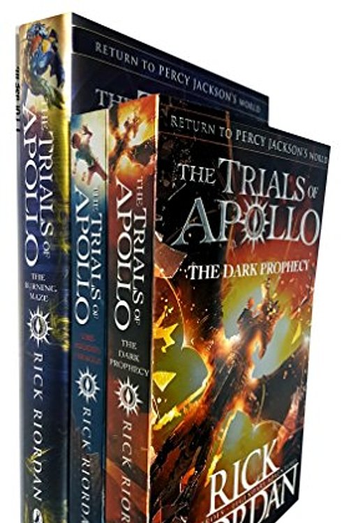 Cover Art for 9789123683383, Rick riordan trials of apollo collection 3 books set (dark prophecy, hidden oracle, burning maze [hardcover]) by Rick Riordan