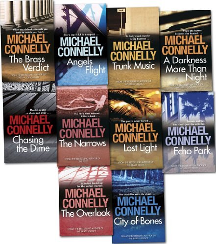 Michael Connelly Collection Pack 10 Books Set (Michael Connelly) (A Darkness More Than Night, Trunk Music, Chasing the Dime, Lost Light, City of Bones, Echo Park, The Brass Verdict, The Narrows, Angels Flight, The Overlook)