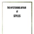 Cover Art for 9781973825067, The Mysterious Affair at Styles by Agatha Christie