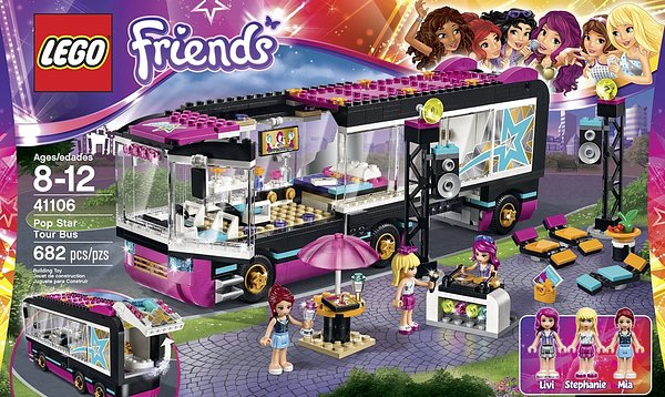 Cover Art for 0673419229425, Pop Star Tour Bus Set 41106 by Lego Friends