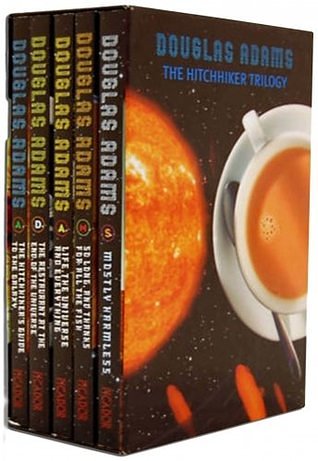7 editions of By Douglas Adams Hitchhiker's Guide to the Galaxy Box set by Douglas Adams