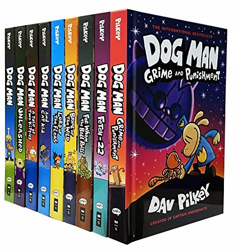 Cover Art for 9780678454350, Dog Man Series 9 Books Collection Set (Dog Man, Unleashed, A Tale of Two Kitties, Dog Man and Cat Kid, Lord of the Fleas, Brawl of the Wild, For Whom the Ball Rolls, Fetch-22, Grime and Punishment) by Dav Pilkey