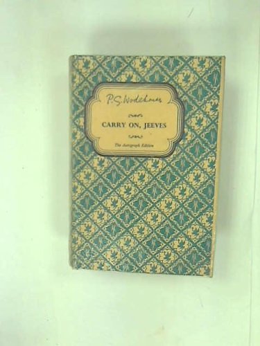 Cover Art for 9780257656861, Carry on, Jeeves by P. G. Wodehouse