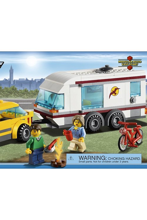 Cover Art for 0673419163125, Car and Caravan Set 4435 by LEGO