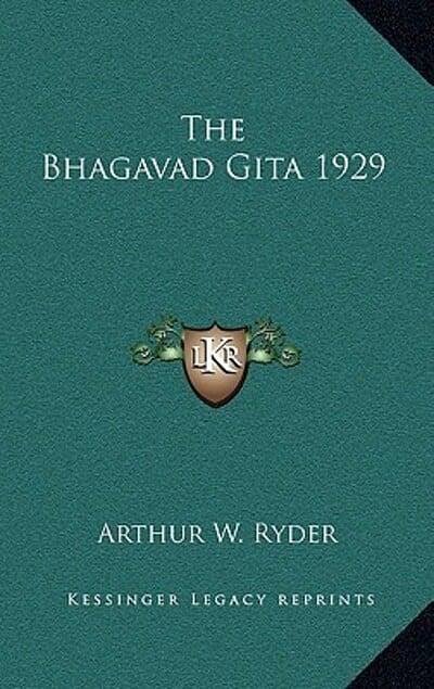Cover Art for 9781163217559, The Bhagavad Gita 1929 by Arthur W. RyderHardcover (USA),&nbsp;September 2010