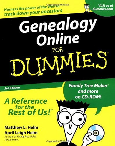 Cover Art for 9780764508073, Genealogy Online for Dummies by Matthew L. Helm, April Leigh Helm