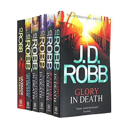 JD Robb In Death Series 6 Books Collection Set (Series 2) (Holiday in Death, Immortal in Death, Glory in Death, Rapture in Death, Naked in Death, Leverage in Death)