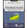 Cover Art for 9780007788606, Pharmacology for Nursing Care-Text Only by Richard A. Lehne