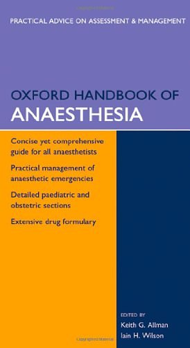 Cover Art for 9780198566090, Oxford Handbook of Anaesthesia by Dr. Iain Wilson