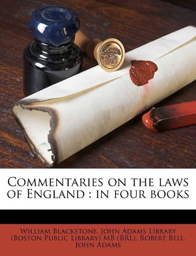 Cover Art for 9781175650955, Commentaries on the Laws of England by William Blackstone