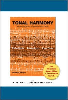 Cover Art for 9780071318280, Tonal Harmony by Stefan Kostka, Dorothy Payne