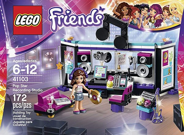 Cover Art for 0673419229395, Pop Star Recording Studio Set 41103 by LEGO