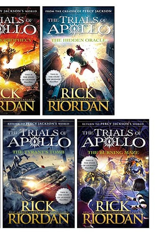 Cover Art for 9789124232368, Trials of Apollo Series 5 Books Collection Set By Rick Riordan (The Hidden Oracle, The Dark Prophecy, The Burning Maze, The Tyrant’s Tomb, The Tower of Nero) by Rick Riordan