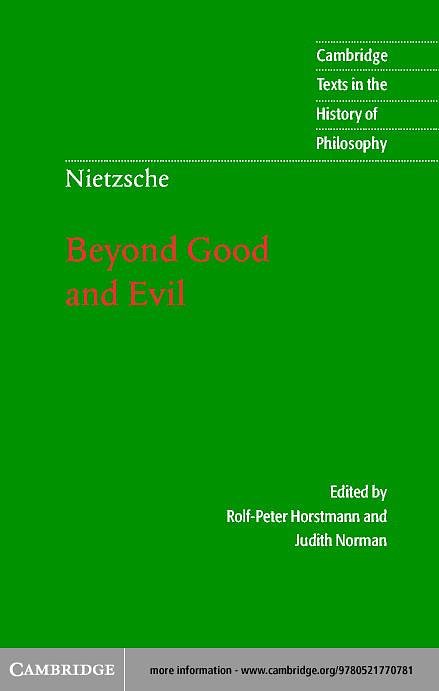 Cover Art for 9780511060335, Nietzsche: Beyond Good and Evil by Friedrich Nietzsche