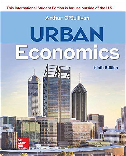 Cover Art for 9781260084498, Urban Economics by Arthur O'Sullivan