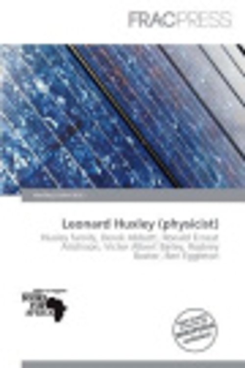 Cover Art for 9786135945393, Leonard Huxley (physicist) by Harding Ozihel
