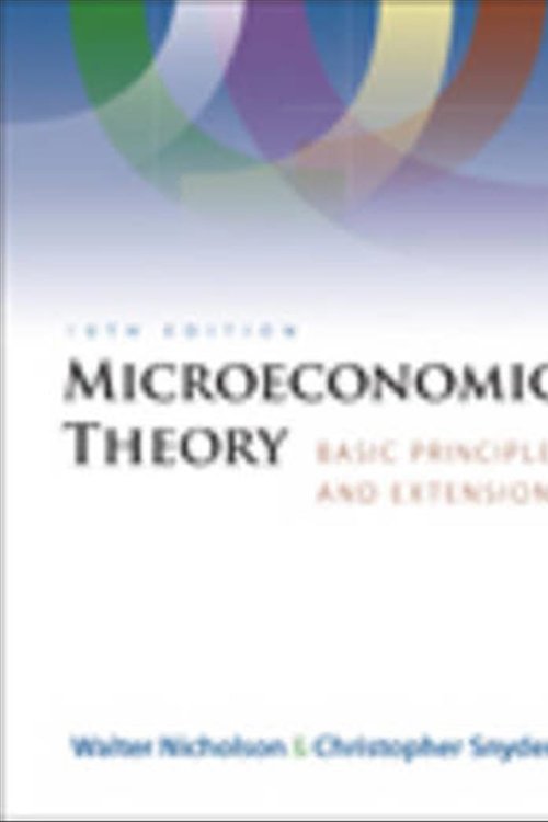 Cover Art for 9780324421620, Microeconomic Theory by Walter Nicholson