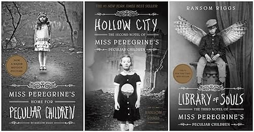 Cover Art for B0BX7F1H68, Miss Peregrine’s Peculiar Children Series 3 Books Set - Miss Peregrine's Home for Peculiar Children; Hollow City; Library of Souls (Hardcover Edition) by Ransom Riggs