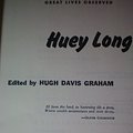 Cover Art for 9780134446127, Huey Long (Great Lives Observed) by Hugh Davis Graham