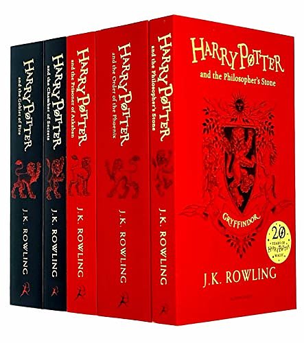 2 editions of Harry Potter House Gryffindor Edition Series 1-5 Books Collection Set By J.K. Rowling (Philosopher's Stone, Chamber of Secrets, Prisoner of Azkaban, Goblet of Fire, Order of the Phoenix) by J.k. Rowling
